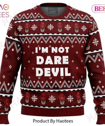 Festive Daredevil-Themed Christmas Sweater - Bold Design By Haotees