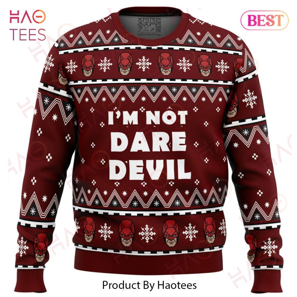 Festive Daredevil-Themed Christmas Sweater - Bold Design By Haotees