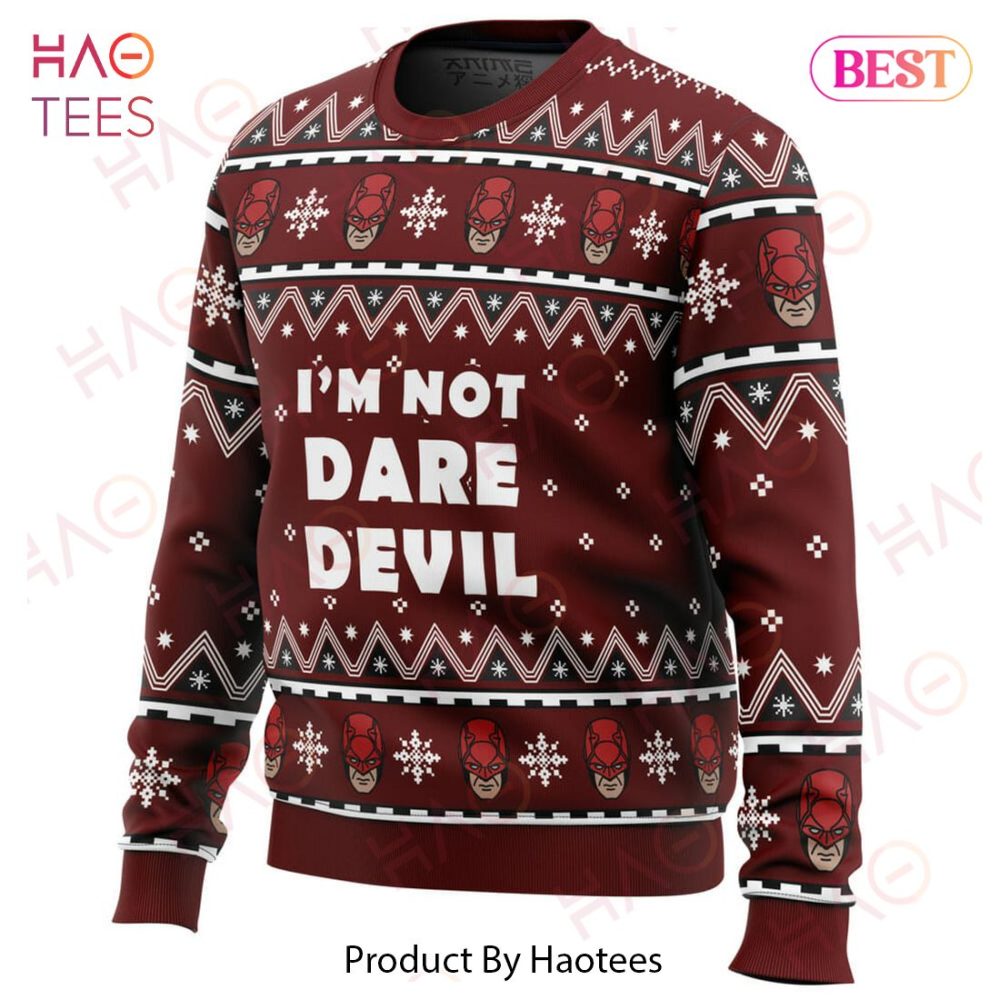 Festive Daredevil-Themed Christmas Sweater - Bold Design By Haotees - Image 2