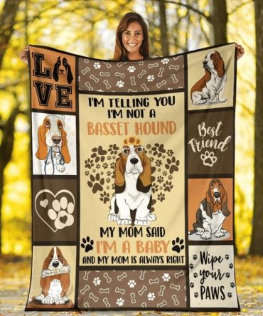 I'M Telling You I'M Not A Basset Hound Dog Blanket