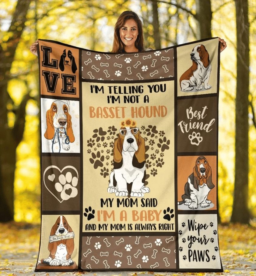 I'M Telling You I'M Not A Basset Hound Dog Blanket