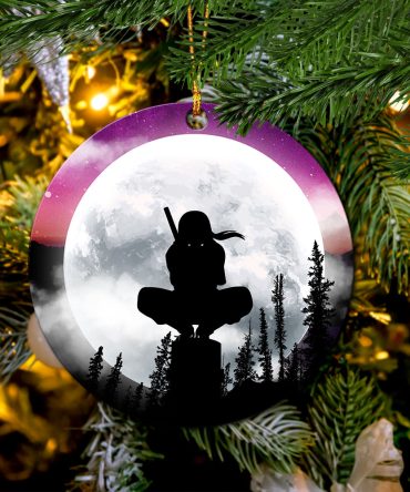 Itachi Moon Night Galaxy Ceramic Ornament Perfect Gift For Holiday
