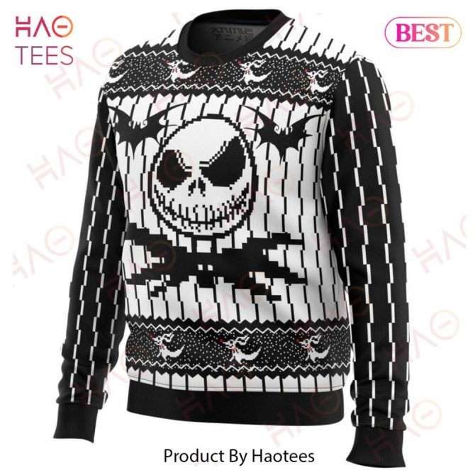 Cozy Gothic Style Halloween Sweater - Skull & Bats Design - Perfect For Spooky Season! - Image 2