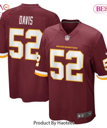 Authentic Washington Football Jersey #52 Davis - Premium Quality Fan Gear
