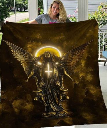 Jesus God Descended Cross For Christ Christian Blanket