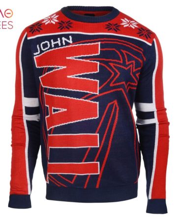Best John Wall Washington Wizards Stars Nba Player Ugly Christmas Sweater