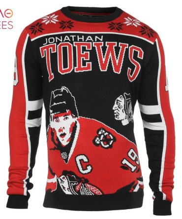 Best Jonathan Toews 19 Chicago Blackhawks Nhl Player Ugly Christmas Sweater