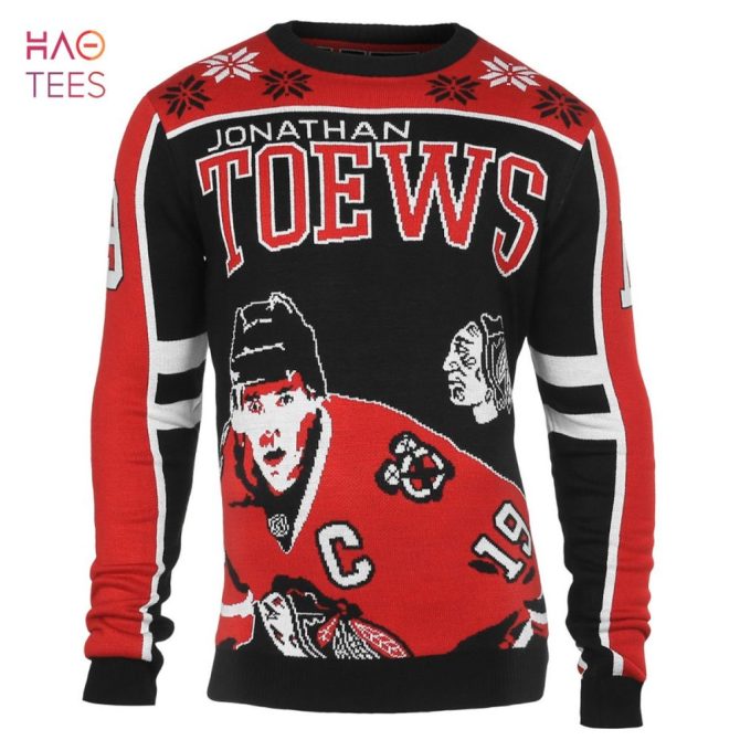 Best Jonathan Toews 19 Chicago Blackhawks Nhl Player Ugly Christmas Sweater