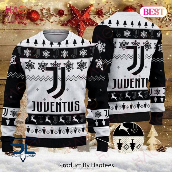 Cozy Juventus Christmas Sweater - Festive Football Fan Gear For Winter