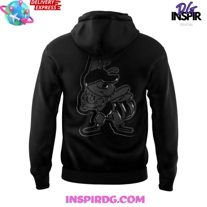 Salt Lake Bees “Back In Black” 2025 Special All Over Print Hoodie - Image 3