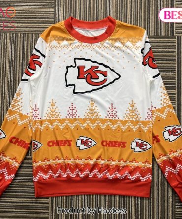 Cozy Chiefs Logo Christmas Sweater - Perfect Game Day Gift For Fans!
