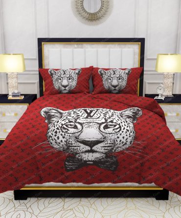 Leopard Head Louis Vuitton Bedding Sets