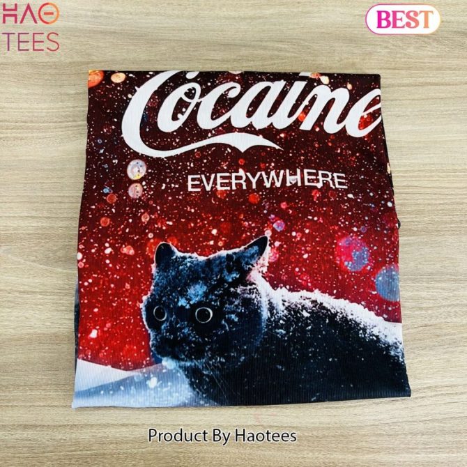 Bold Cat Graphic Sweatshirt - Unique Cosmic Design By Haotees - Perfect For Cat Lovers! - Image 3