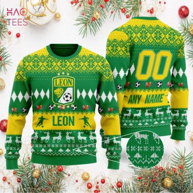 Customizable León Fc Ugly Christmas Sweater – Perfect Festive Gift For Soccer Fans!
