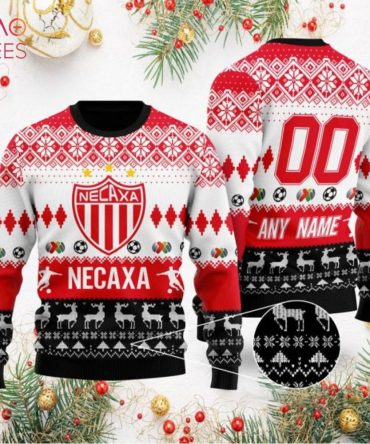 Custom Necaxa Christmas Sweater – Personalized Soccer Fan Gift