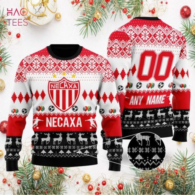 Custom Necaxa Christmas Sweater – Personalized Soccer Fan Gift