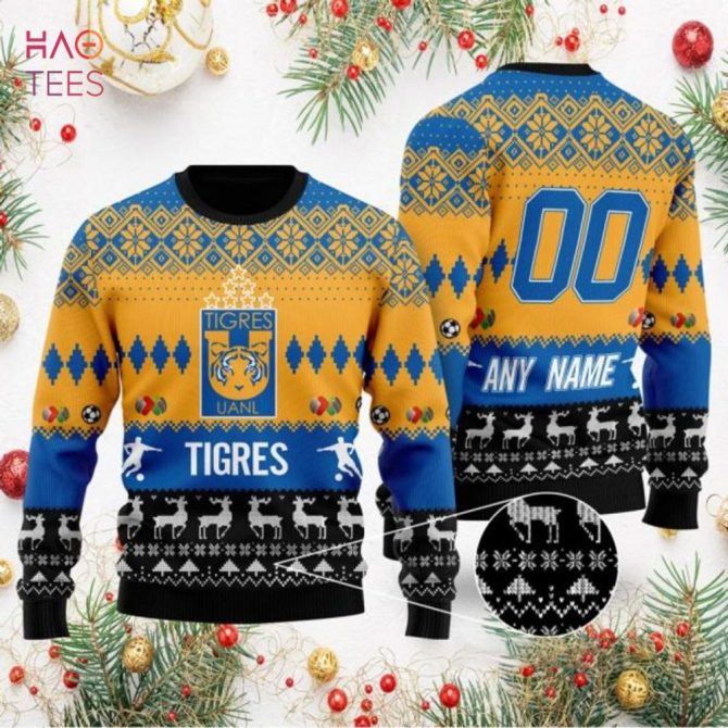 Customizable Tigres Uanl Ugly Christmas Sweater - Personalize Your Festive Look!