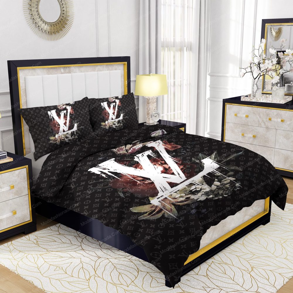 Lily Peony Louis Vuitton Bedding Sets - Image 2