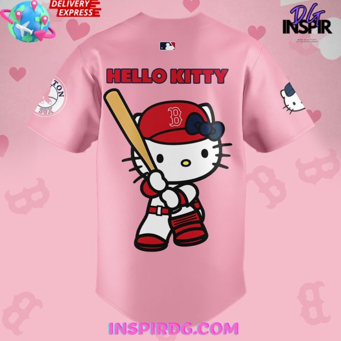 Boston Red Sox X Hello Kitty Night 2024 Baseball Jersey - Image 3