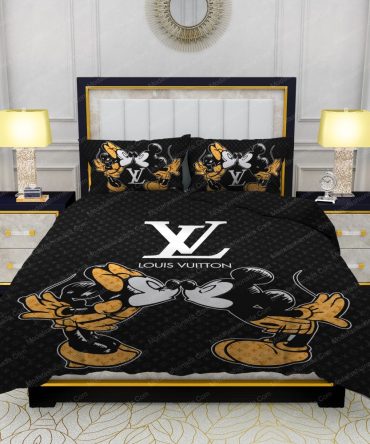Louis Vuitton And Mickey Mouses Bedding Sets