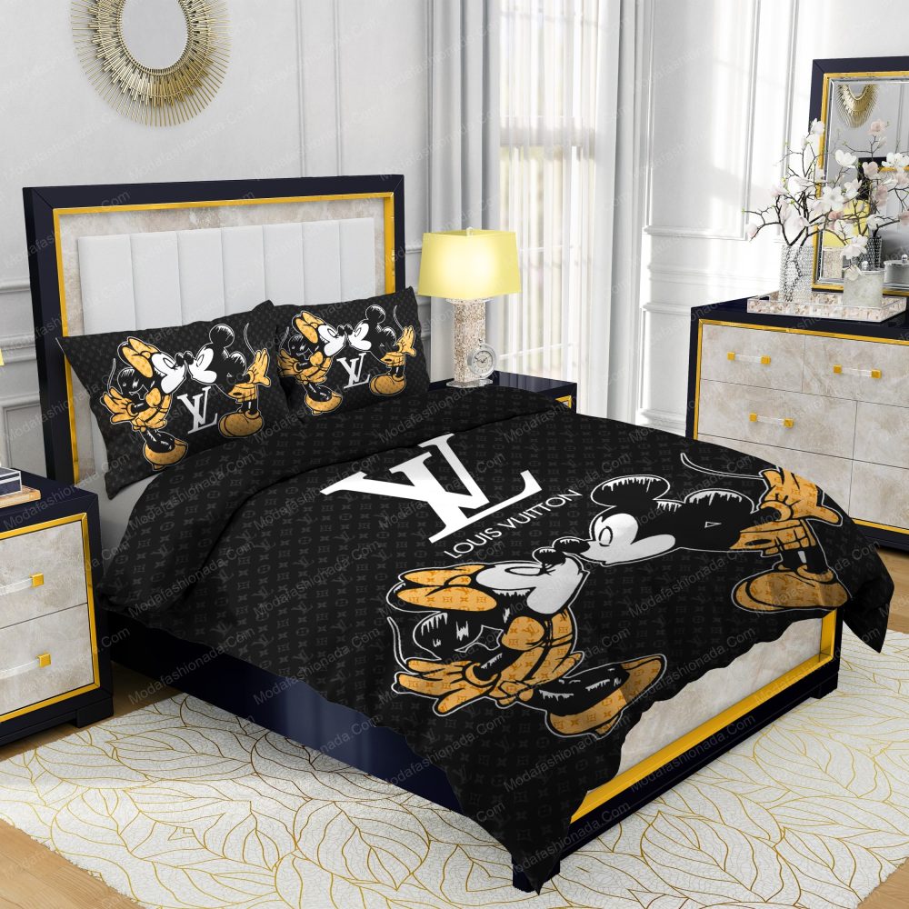 Louis Vuitton And Mickey Mouses Bedding Sets - Image 2