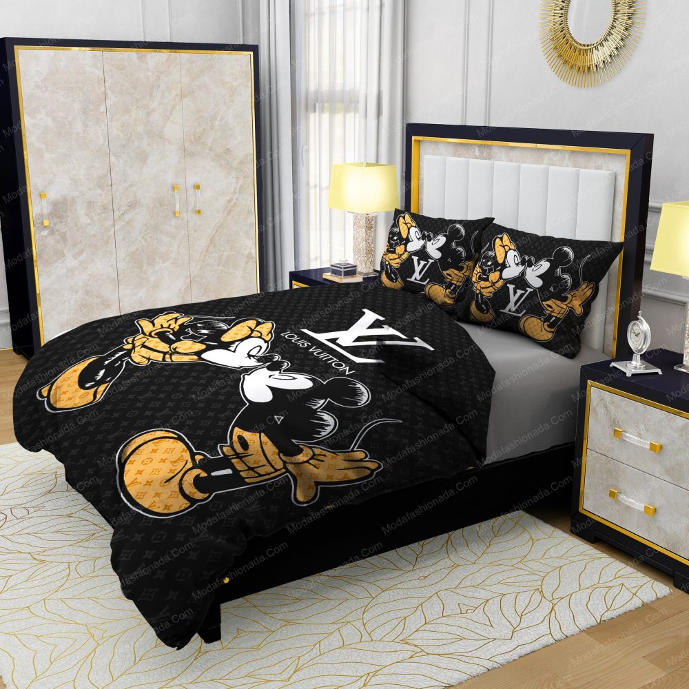 Louis Vuitton And Mickey Mouses Bedding Sets - Image 4
