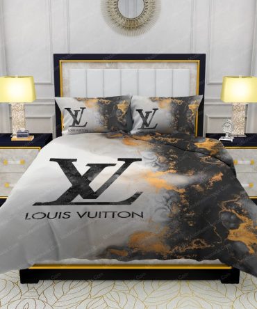 Louis Vuitton Marble Background Bedding Sets