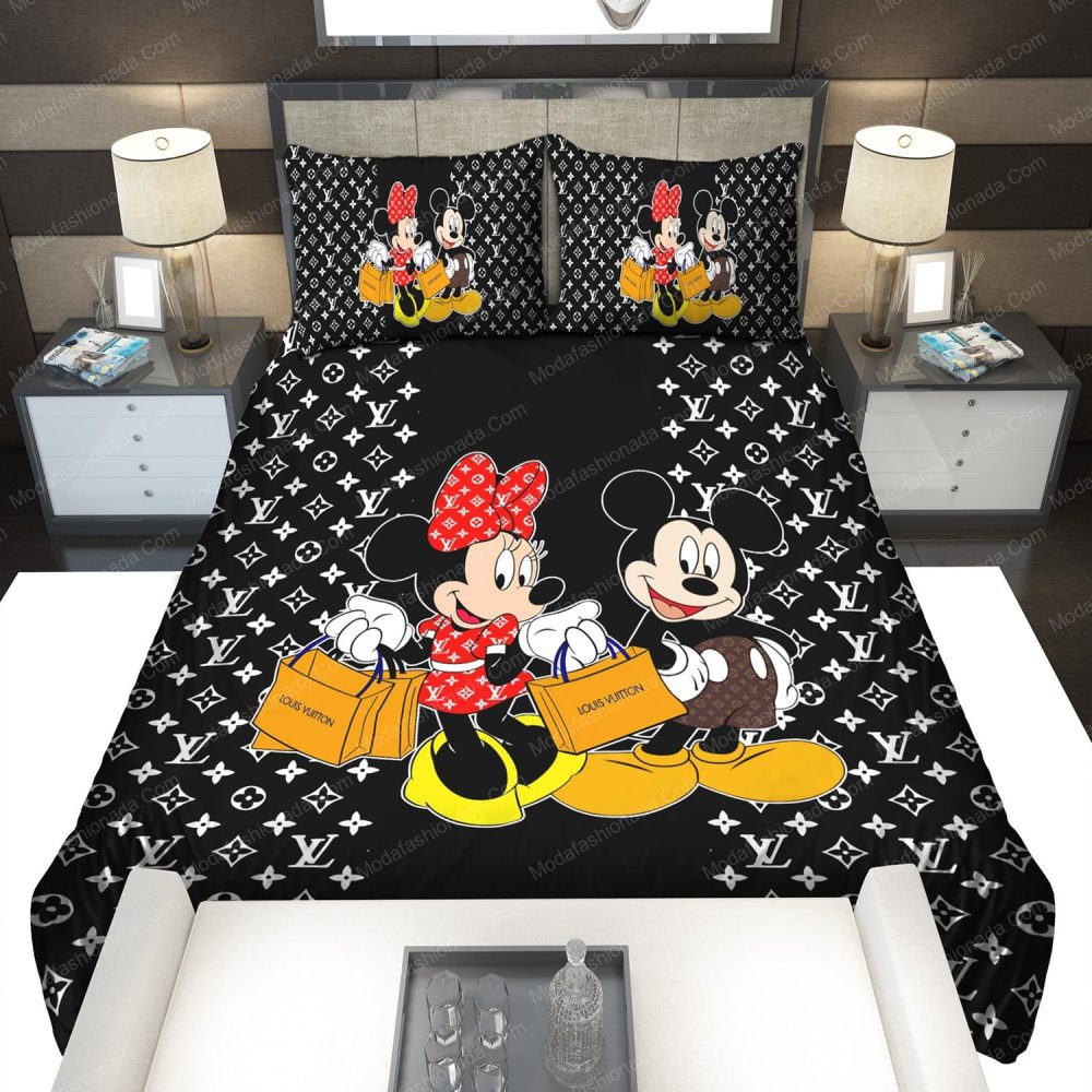 Louis Vuitton Mickey Mouse Bedding Sets - Image 4