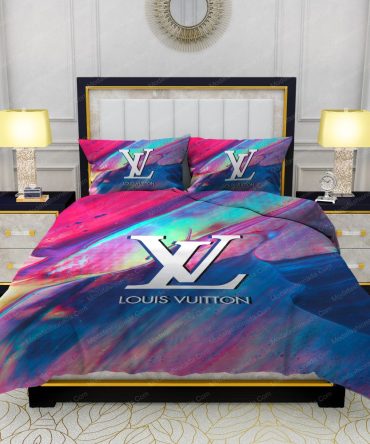 Louis Vuitton Paint Smudge Textured Background Bedding Sets