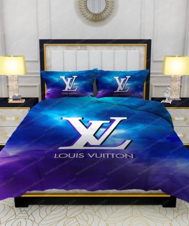 Louis Vuitton Watercolor Background Bedding Sets