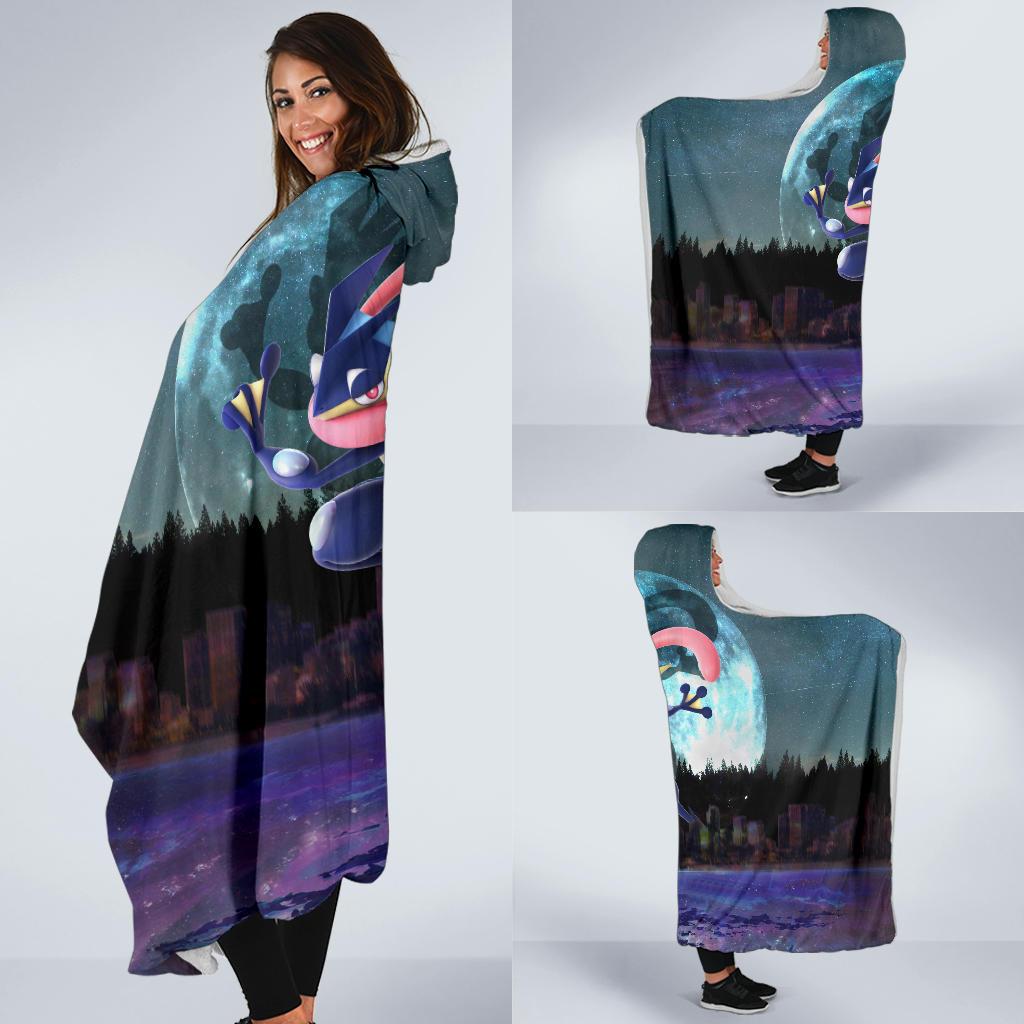 Lucid Greninja Pokemon Hooded Blanket - Image 2
