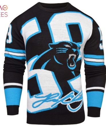 Best Luke Keuchly 59 Carolina Panthers Nfl Loud Player Ugly Christmas Sweater By Foco