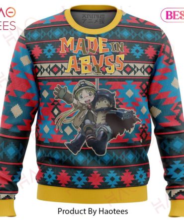 Cozy Made In Abyss Anime Sweater – Vibrant Patterned Unisex Pullover By Haotees