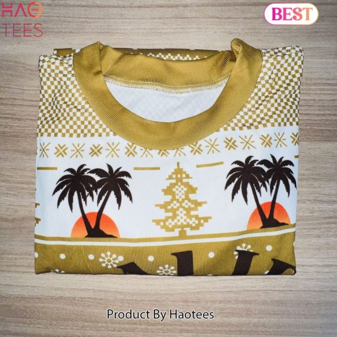 Cozy Malibu Sunset Christmas Sweater - Festive Holiday Knit With Tropical Vibes - Image 4