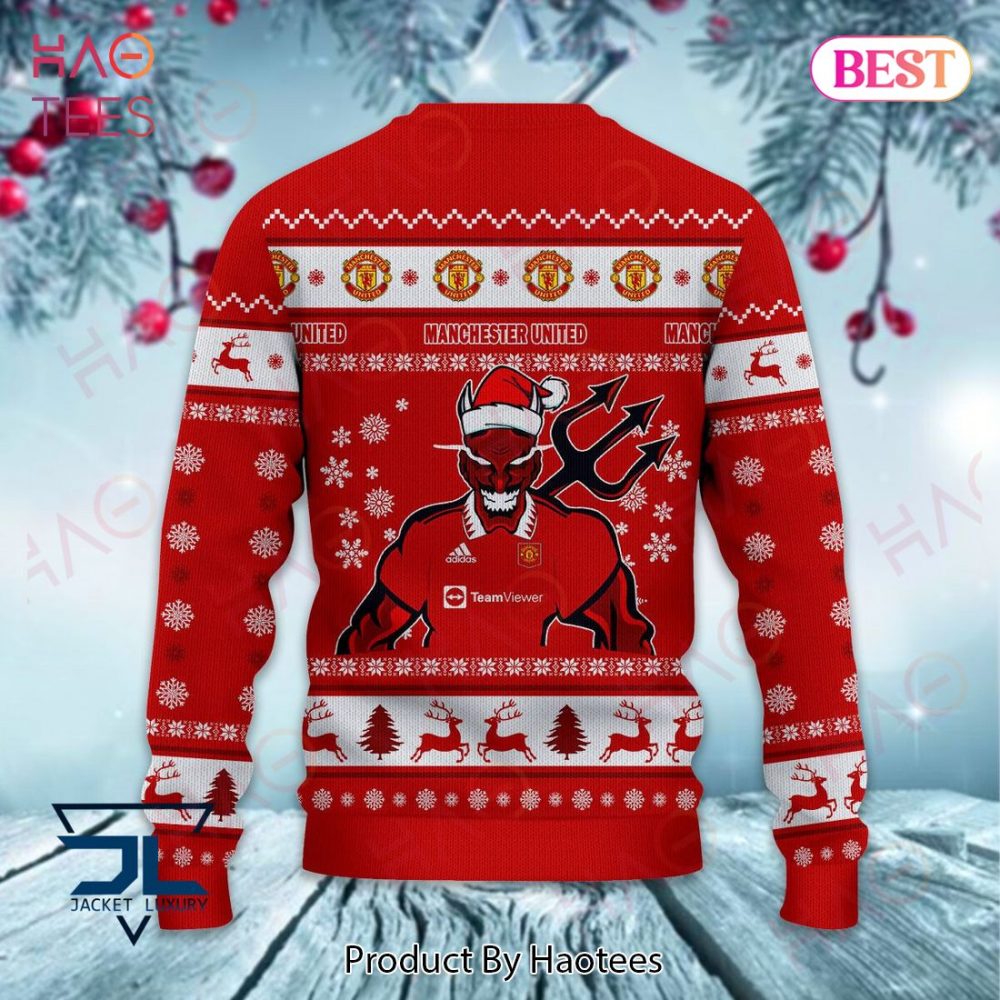Festive Manchester United Christmas Sweater - Perfect Gift For Fans! - Image 3