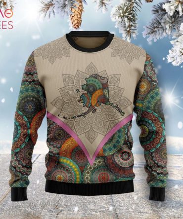 Colorful Mandala Alaska Map Sweater – Cozy, Unique, And Stylish Winter Wear