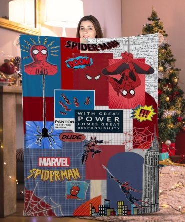 Cozy Marvel Spider-Man Fleece Blanket - Vibrant Design For Superhero Fans