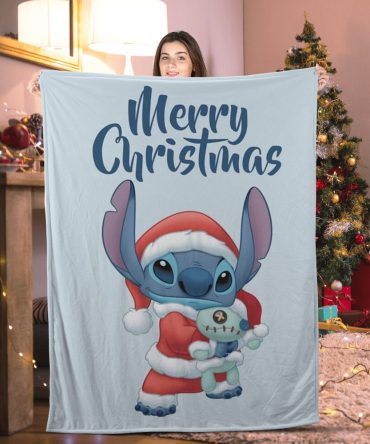 Cozy Christmas Throw Blanket With Cute Santa Design – Perfect Holiday Gift!