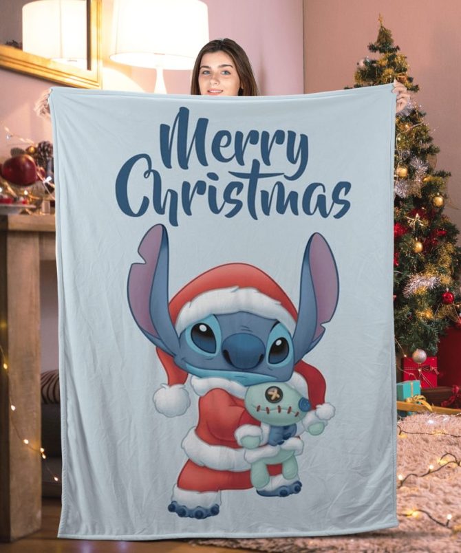 Cozy Christmas Throw Blanket With Cute Santa Design – Perfect Holiday Gift!