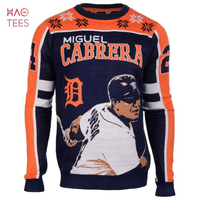 Best Miguel Cabrera Detroit Tigers Mlb Ugly Player Ugly Christmas Sweater