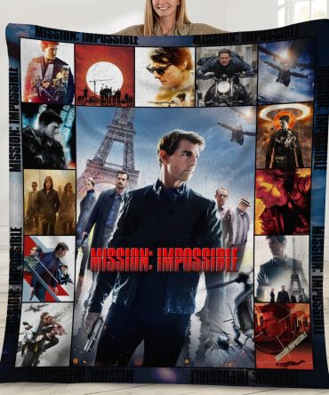 Cozy Mission Impossible Movie Fleece Blanket - Perfect Gift For Fans