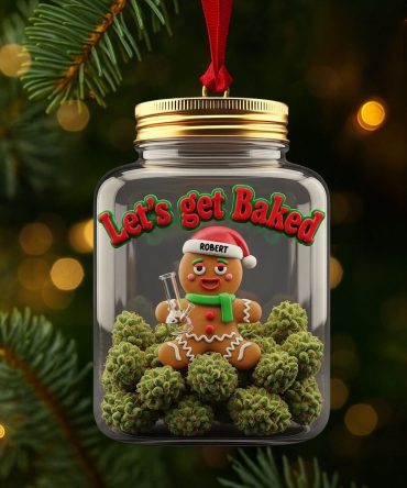 Gingerbread Weed Ornament - Personalized Gifts For Weed Lovers 03Toti110825