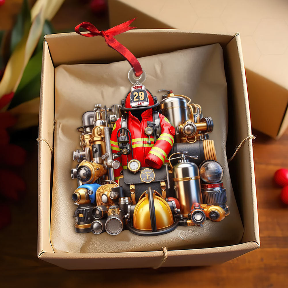 Personalized Gift For Firefighter Christmas Ornament 02Ohti201124