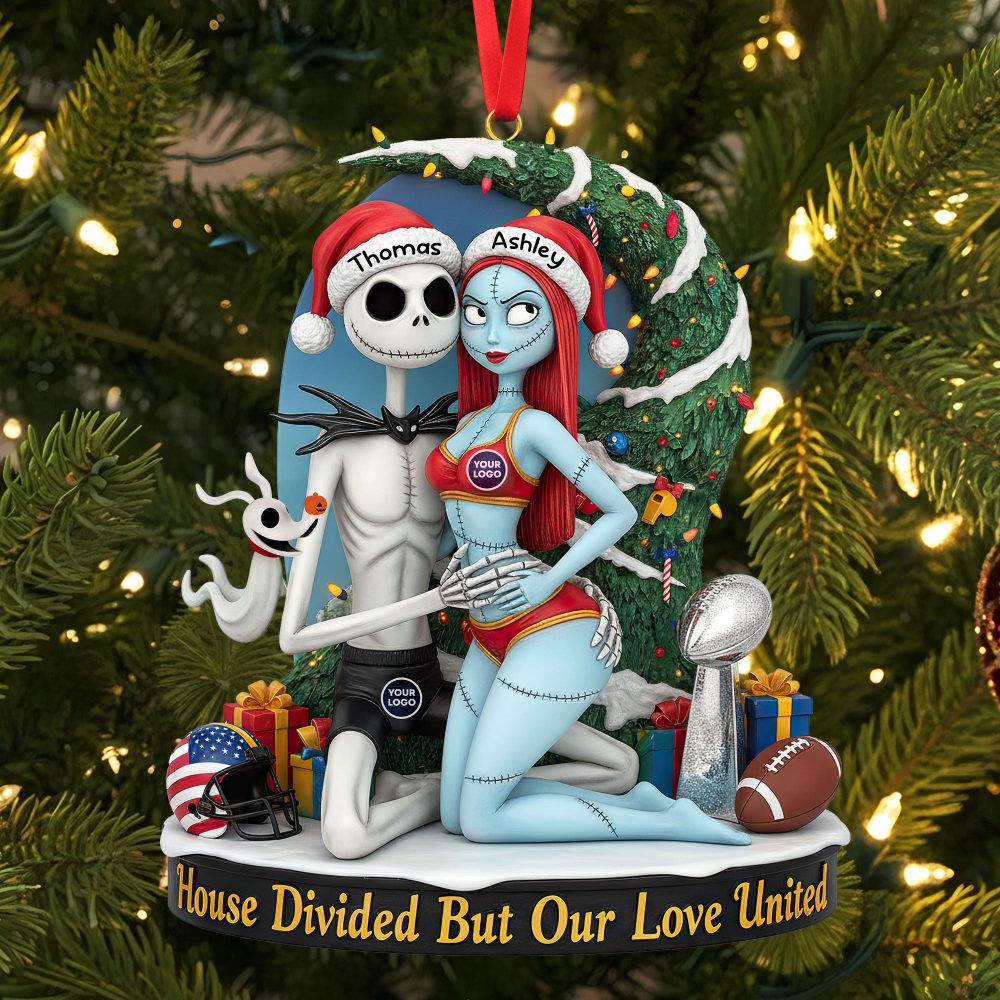 Spooky Couple Ornament - Personalized Gifts For Couple 05Huti290925
