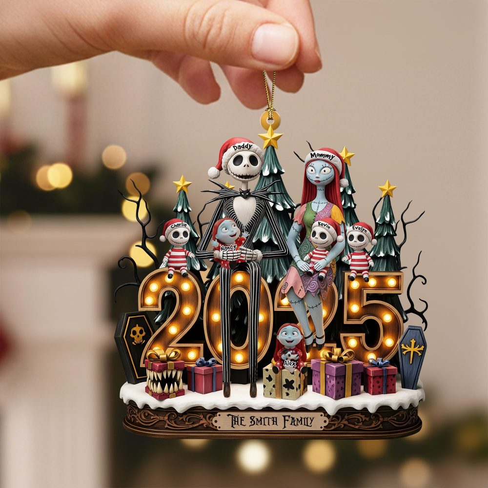 Spooky Family Ornament - Personalized Gifts For Family 05Pati050925 - Image 2