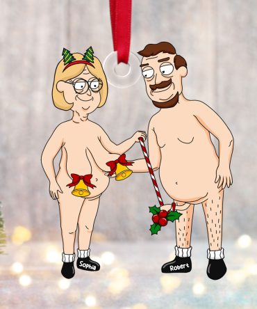Personalized Christmas Gift For Couple Ornament Naughty Couple 063Acti041124Pa