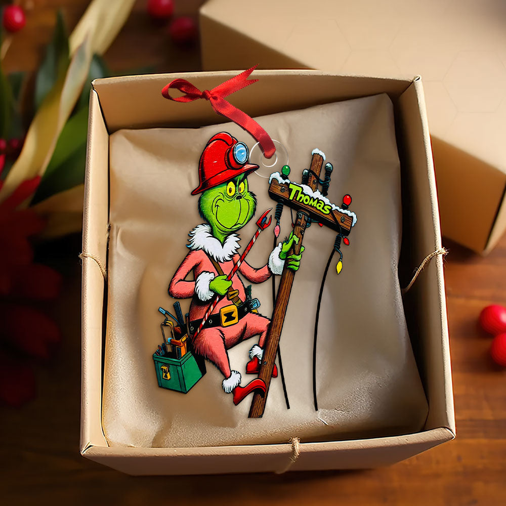 Personalized Gift For Lineman Ornament, How The Lineman Saved Christmas 01Qhti041124 - Image 3