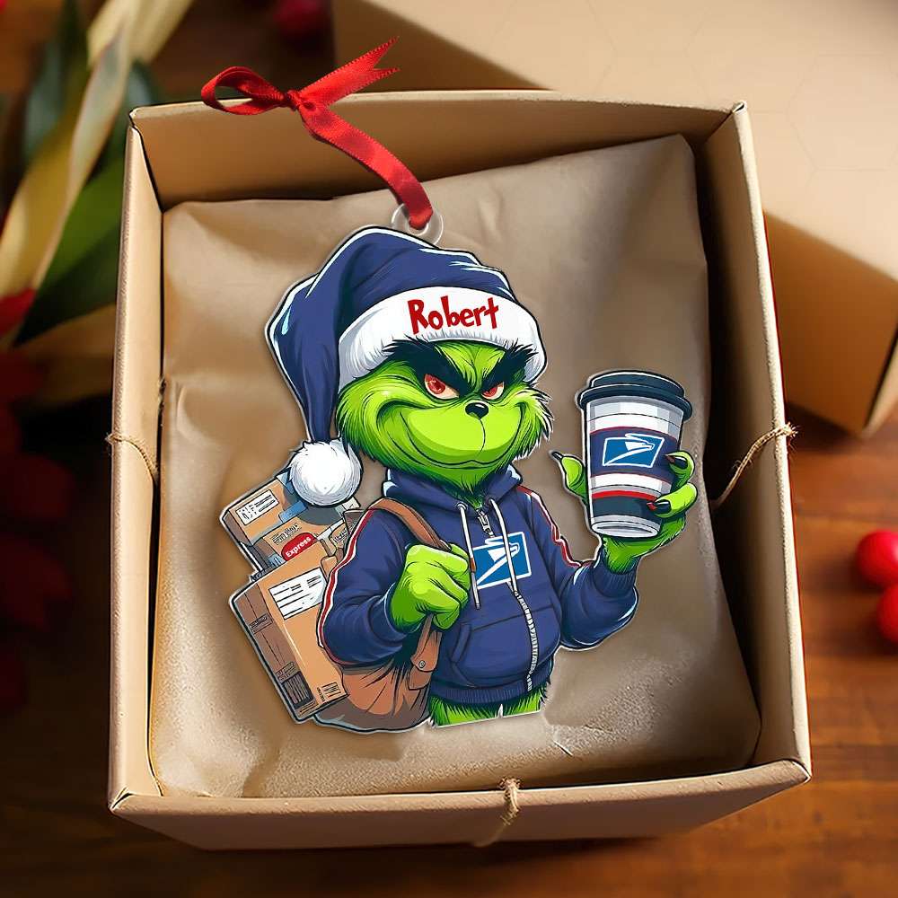 Personalized Christmas Gift For Postal Worker Ornament, How The Postal Worker Saved Christmas 06Qhti051124