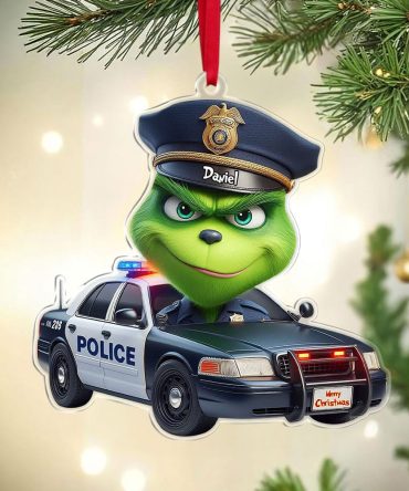 Personalized Gifts For Police Christmas Ornament 02Ohti221124