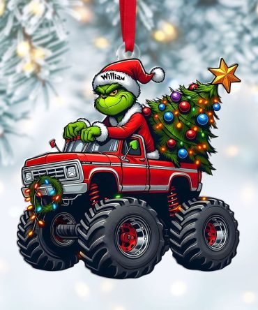 Personalized Gifts For Trucker Christmas Ornament 02Kati081124